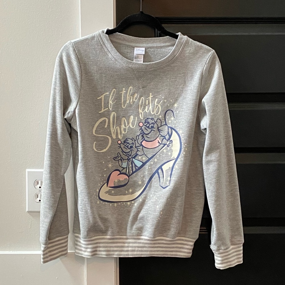 Gray Disney Cinderella mice sweatshirt